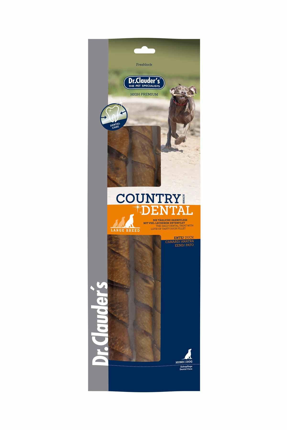 8 Pack - Dr. Clauder's Country Dental tyggeben med and til tandrens Large 315g